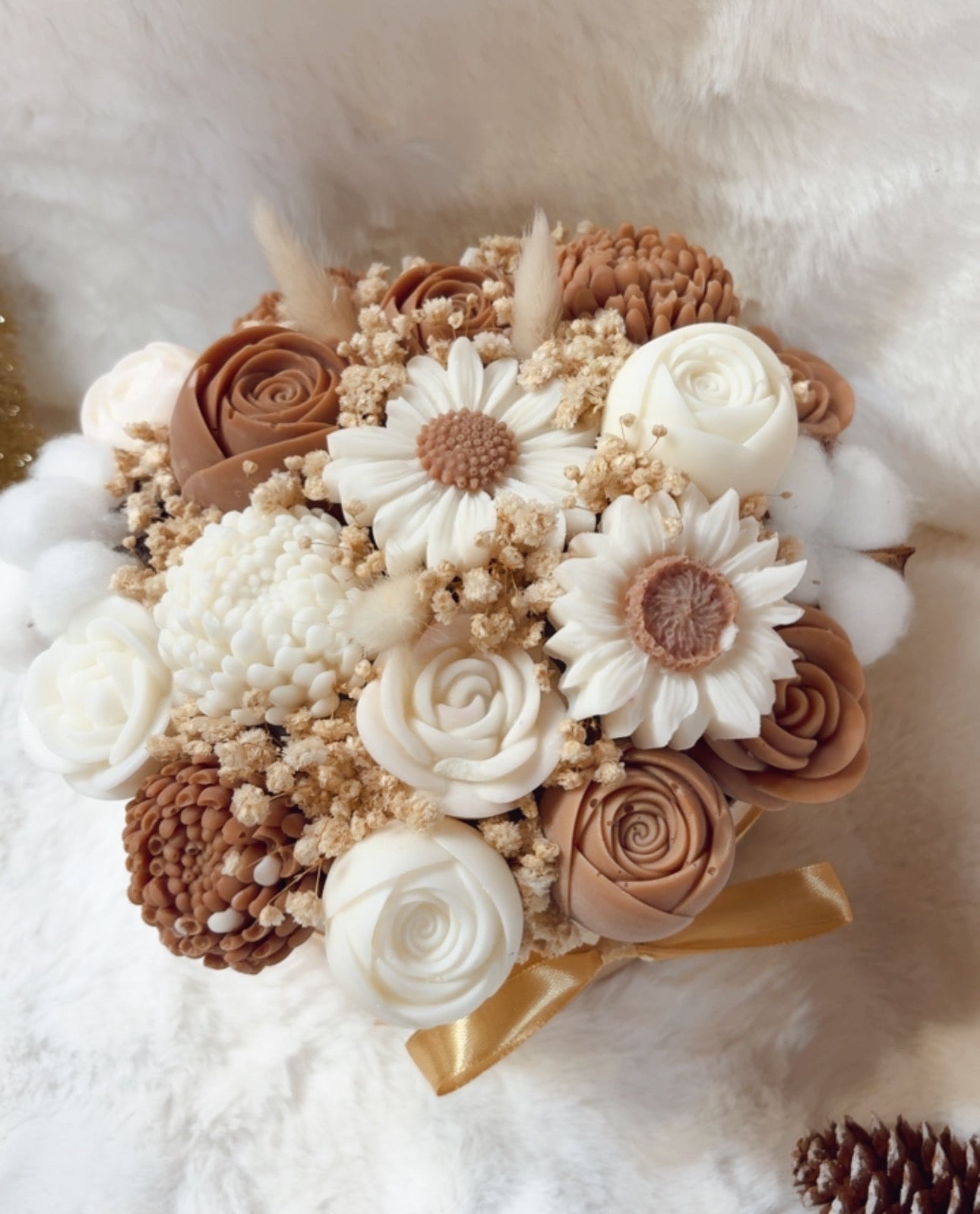 Bouquet de Fondant parfumé Fleur de coton