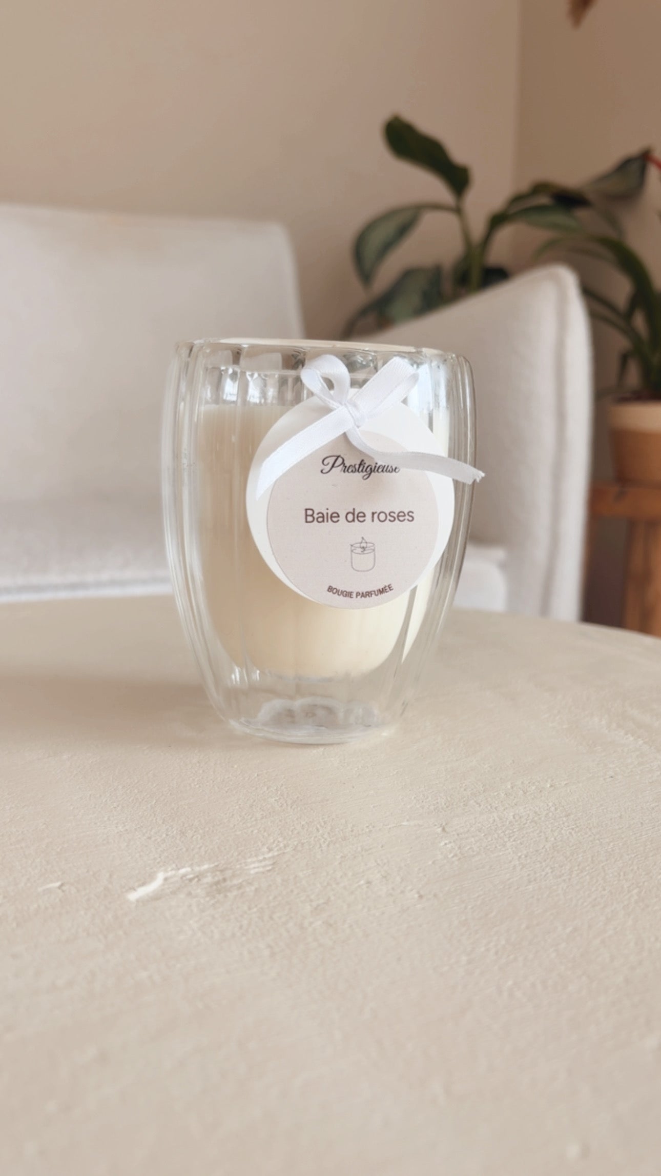 Bougie Prestigieuse Rose